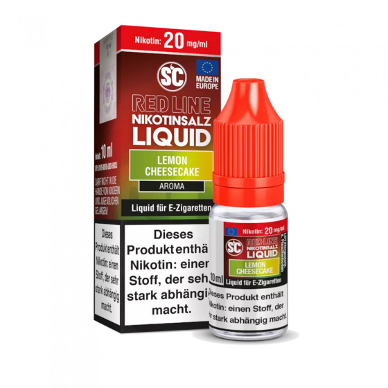 Lemon Cheesecake Nikotinsalz Liquid - SC Red Line